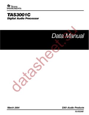 TAS3001CPW datasheet  